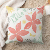 夏の花およびフライヤの枕 クッション (ブランケット)