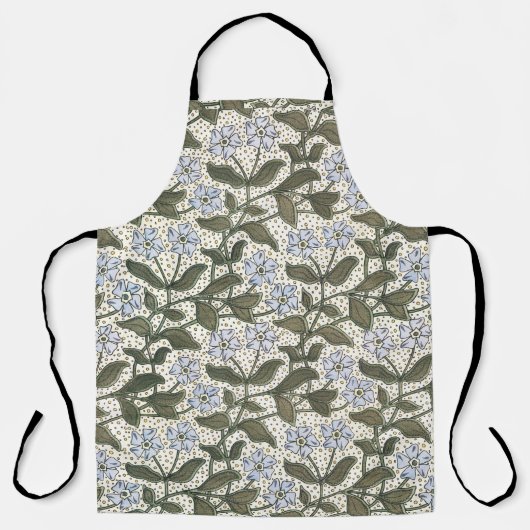 夏の花かわいらしエレガントフローラ エプロン (正面)