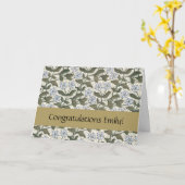 夏の花かわいらしエレガントフローラ カード (黄色い花)