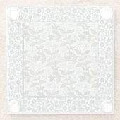 夏の花かわいらしエレガントフローラ ガラスコースター (裏面)