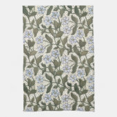 夏の花かわいらしエレガントフローラ キッチンタオル (縦)