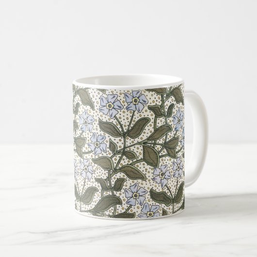 夏の花かわいらしエレガントフローラ コーヒーマグカップ (正面右)