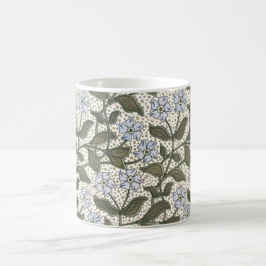 夏の花かわいらしエレガントフローラ コーヒーマグカップ (中央)