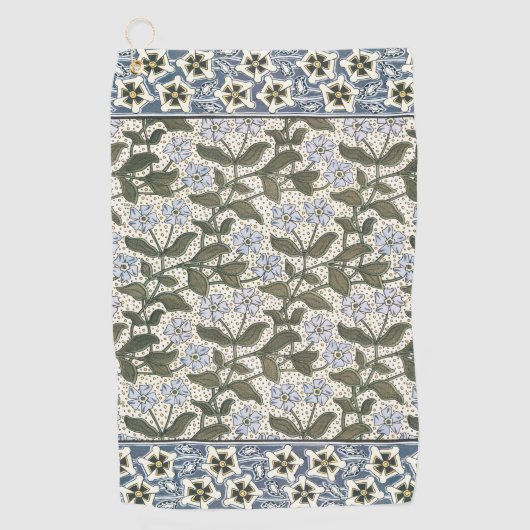 夏の花かわいらしエレガントフローラ ゴルフタオル (正面)