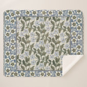 夏の花かわいらしエレガントフローラ シェルパブランケット (正面(横))