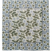 夏の花かわいらしエレガントフローラ シャワーカーテン (正面)