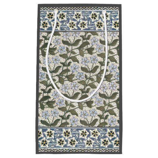 夏の花かわいらしエレガントフローラ スモールペーパーバッグ (正面)