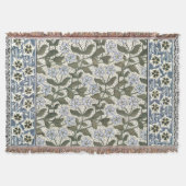 夏の花かわいらしエレガントフローラ スローブランケット (正面)