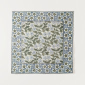 夏の花かわいらしエレガントフローラ タペストリー (正面)