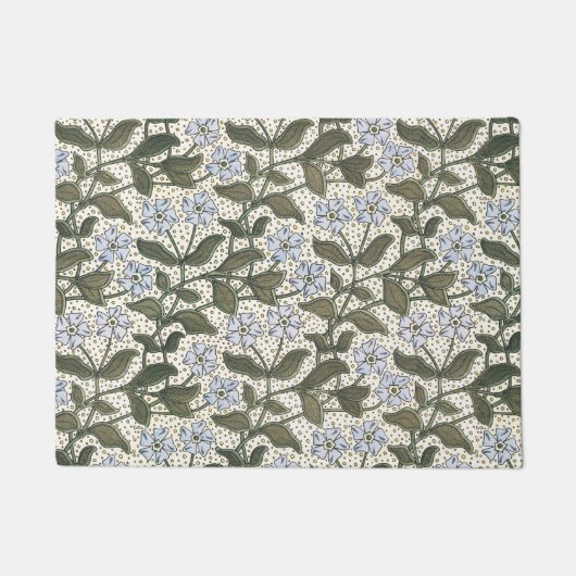 夏の花かわいらしエレガントフローラ ドアマット (正面)