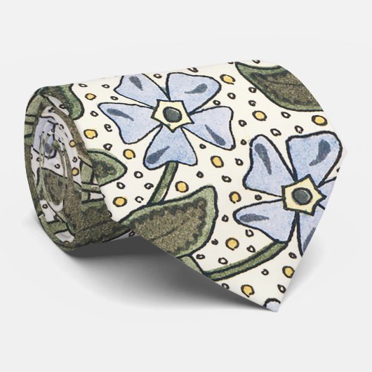 夏の花かわいらしエレガントフローラ ネクタイ (ロール)