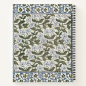 夏の花かわいらしエレガントフローラ ノートブック (裏面)