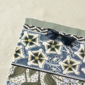 夏の花かわいらしエレガントフローラ ビーチタオル (インサイチュ)