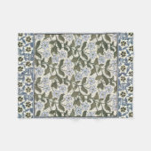 夏の花かわいらしエレガントフローラ フリースブランケット (正面(横))