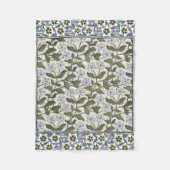 夏の花かわいらしエレガントフローラ フリースブランケット (正面)