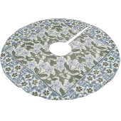 夏の花かわいらしエレガントフローラ ブラッシュドポリエステルツリースカート (アングル)