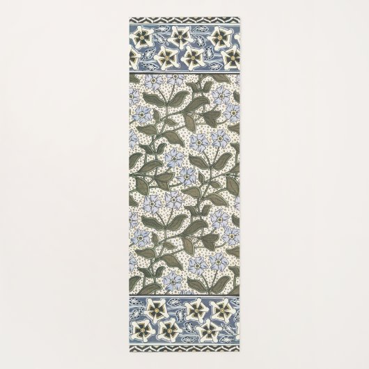 夏の花かわいらしエレガントフローラ ヨガマット (裏面)