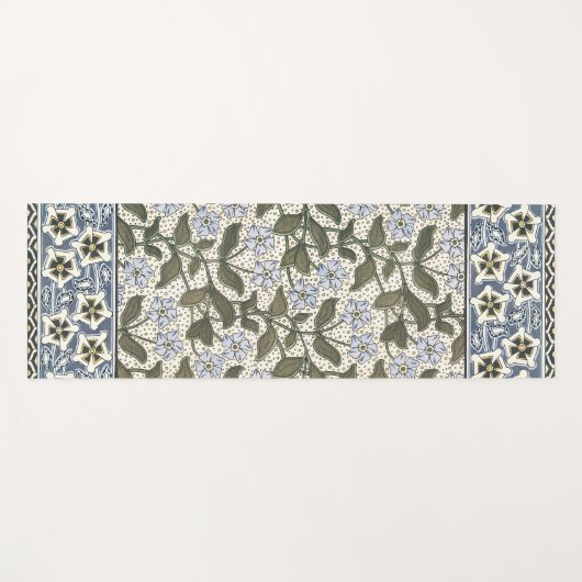 夏の花かわいらしエレガントフローラ ヨガマット (正面(横))