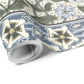 夏の花かわいらしエレガントフローラ ラッピングペーパー (ロールコーナー)