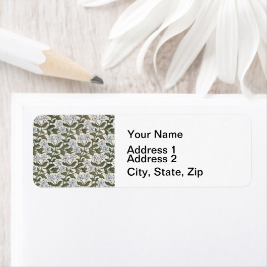 夏の花かわいらしエレガントフローラ ラベル (インサイチュ)