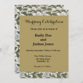 夏の花かわいらしエレガントフローラ 招待状 (正面/裏面)