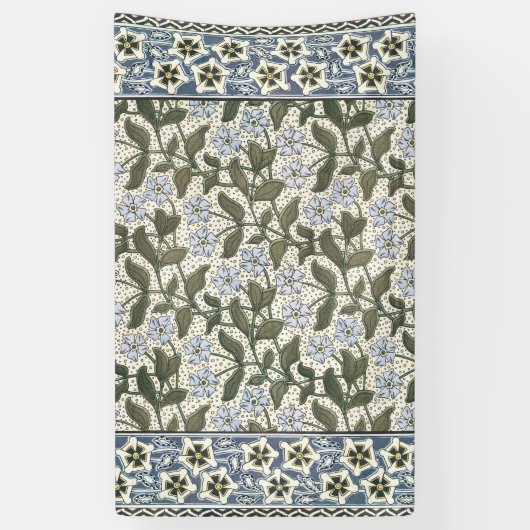 夏の花かわいらしエレガントフローラ 横断幕 (縦)