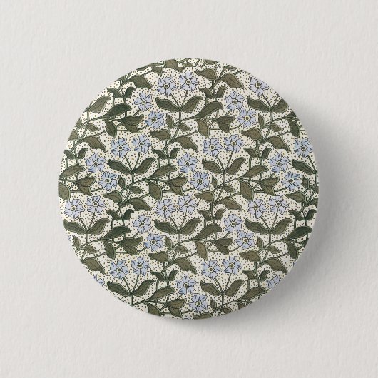 夏の花かわいらしエレガントフローラ 缶バッジ (正面)