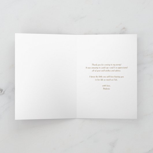 夏の花とメイソンジャー 結婚式のお礼カード サンキューカード (内部)