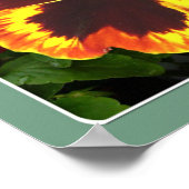 夏の花と虫のコラージュ ポスター (角)