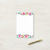 夏の花と黒い葉 ポストイット (デスク上)