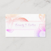 夏の花のアポイントメントのメモ 予約カード (裏面)