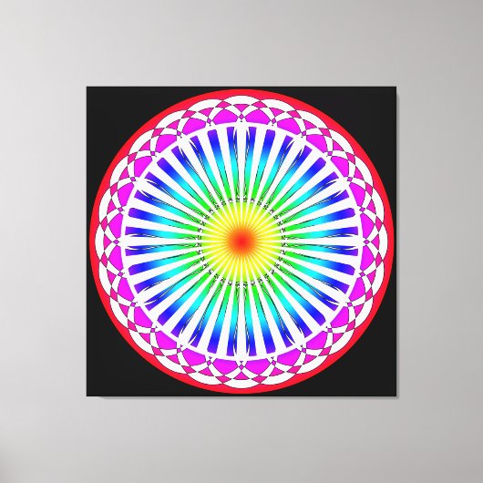 夏の花のキャンバス印刷 キャンバスプリント (正面)