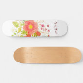 夏の花のスケートボード スケートボード (横)