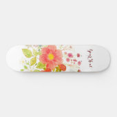 夏の花のスケートボード スケートボード (横)
