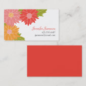 夏の花のテレホンカード コーリングカード (正面/裏面)