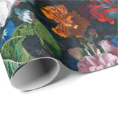 夏の花のパターン ラッピングペーパー (ロールコーナー)