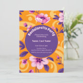 夏の花のパタ鮮やかーン – ドーパミンドレッシング 招待状 (スタンド正面)
