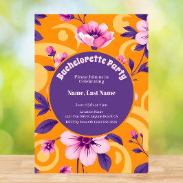 夏の花のパタ鮮やかーン – ドーパミンドレッシング 招待状