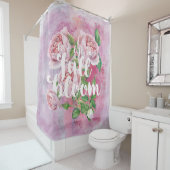 夏の花のフローラことわざ美 シャワーカーテン (インサイチュ)