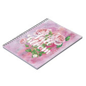 夏の花のフローラことわざ美 ノートブック (左側)