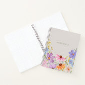 夏の花のフローラ ノートブック (内部)