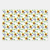 夏の花の包装紙シート ラッピングペーパーシート (正面)