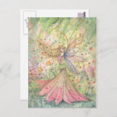 夏の花の妖精のポストカード ポストカード (正面/裏面)