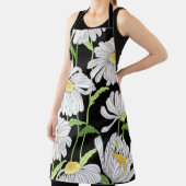 夏の花の継ぎ目のないパターン。 エプロン (インサイチュ)