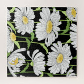 夏の花の継ぎ目のないパターン。 ジグソーパズル (横)