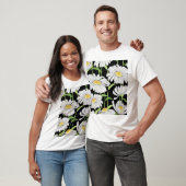 夏の花の継ぎ目のないパターン。 Tシャツ (ユニセックス)