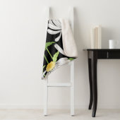 夏の花の継ぎ目のない模様 シェルパブランケット (インサイチュ)