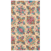 夏の花の華やかなパターン テーブルクロス (正面)