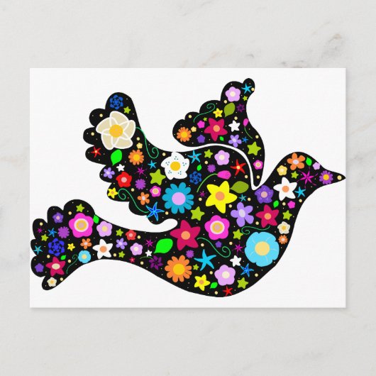 夏の花は鳩 ポストカード (正面)