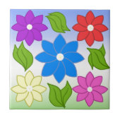 夏の花びら タイル (正面)